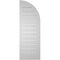 Ekena Millwork Quarter Round Top Left Surface Mount PVC Gable Vent w/ 2"W x 1-1/2"P Brickmould Frame, 14"W x 40"H GVPQL14X4002SF - alternate 5
